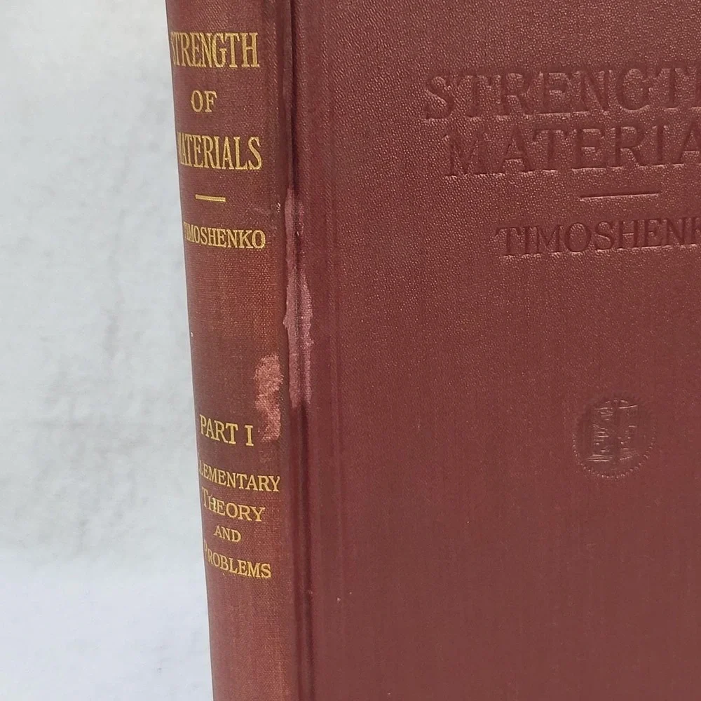 1938 Strength of Materials Part I Elementary Theory Problems Timoshenko HC‎